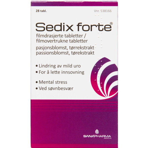 Sedix Forte 28 tabs NO/DK