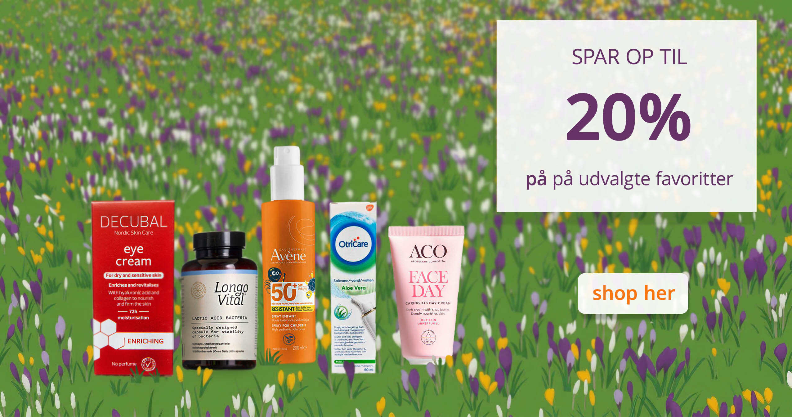 Spar op til 20% på udvalgte favoritter