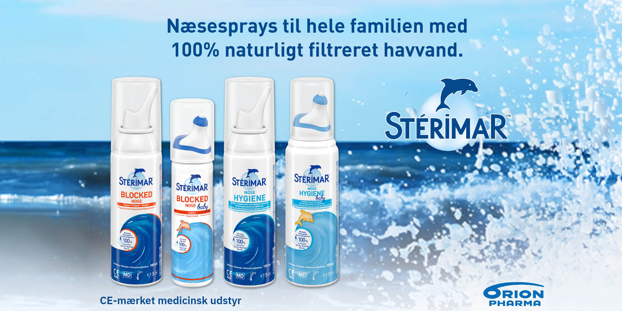 Sterimar - næsespray til hele familen med 100% naturligt filtreret havvand