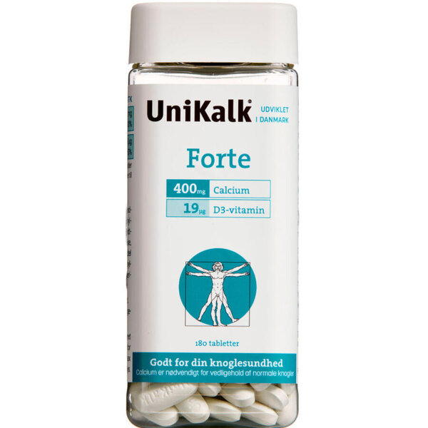 Unikalk Forte Tabletter (180 stk)