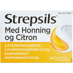Strepsils honning/citron 24 stk