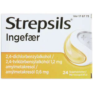 Strepsils ingefær 24 stk