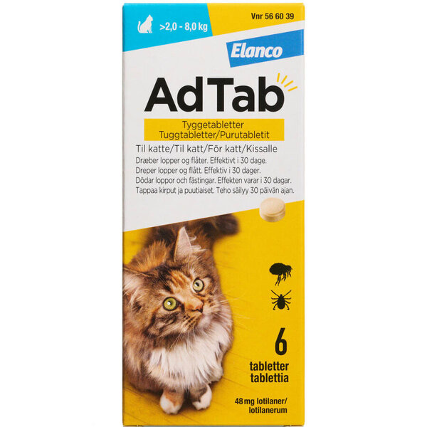 AdTab til katte >2.0-8.0 kg 48