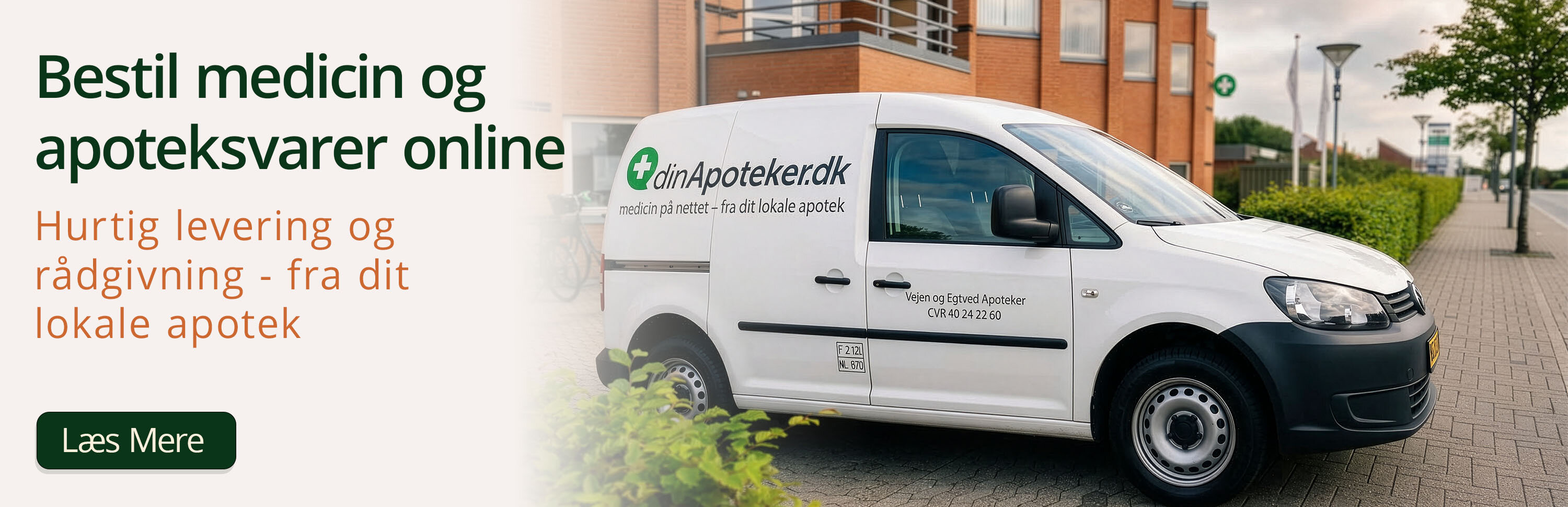 Bestil medicin og apoteksvarer online - hurtig levering, fra dit lokale apotek