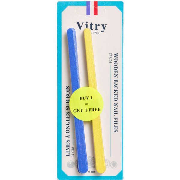 Vitry Træbeklædte Neglefile (17 cm)