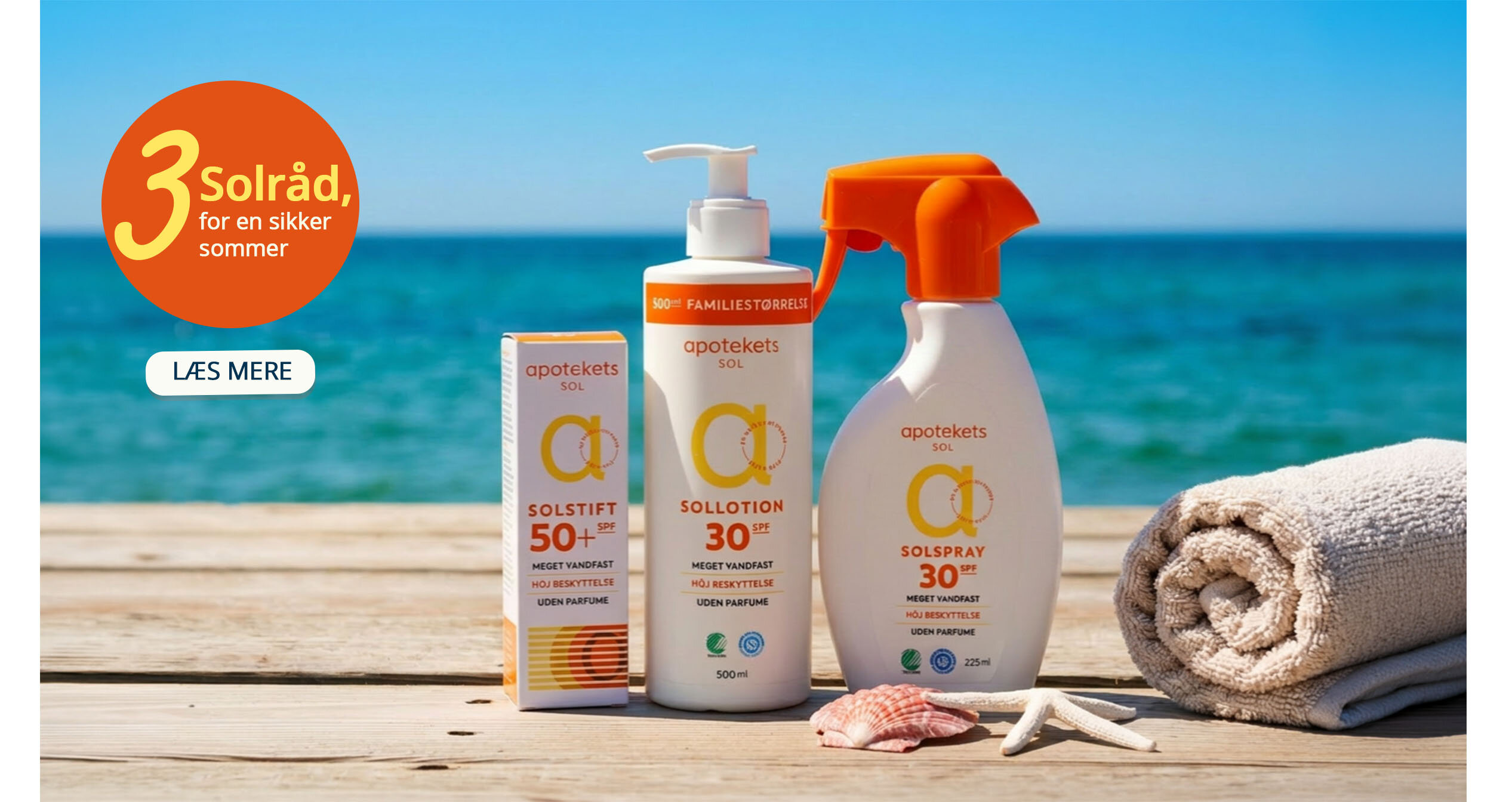 De 3 gode solråd, for en sikker sommer