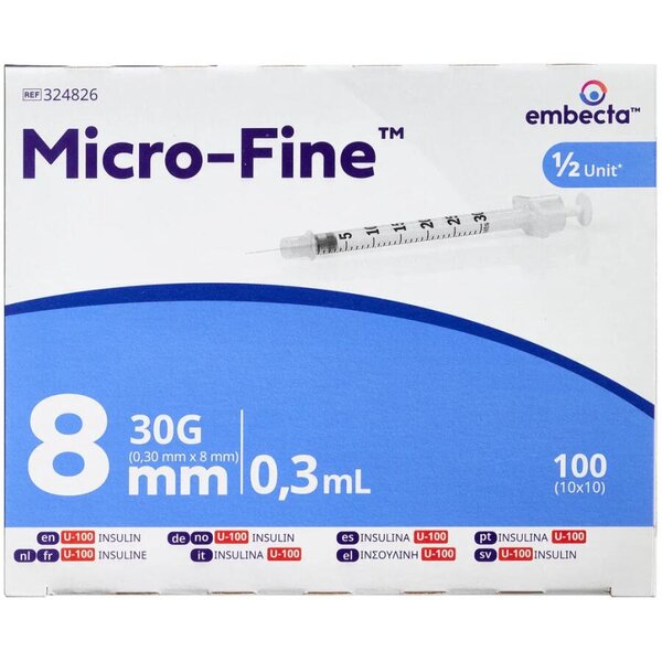Embecta insulinsprøjte 0,3 ml