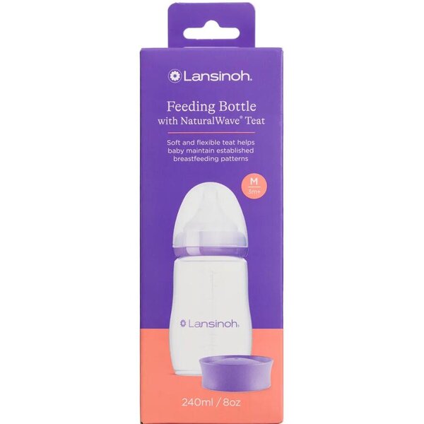 Lansinoh NaturalWave Sutteflaske (240 ml)